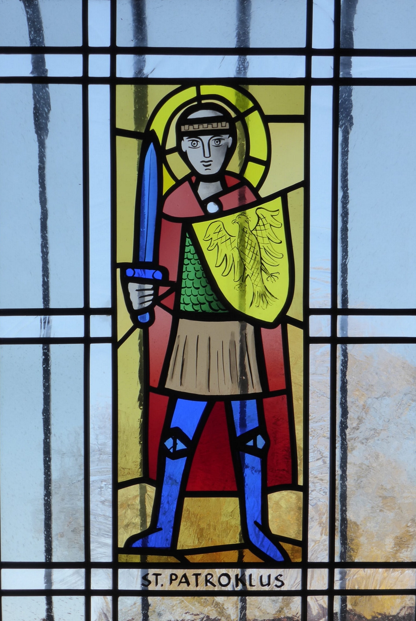 Foto Sakristeifenster St. Albertus Magnus: St. Patroklus